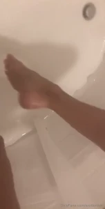 Imagine yourself laying beneath my feet and letting the water run into