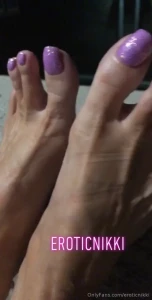 And here are my toes