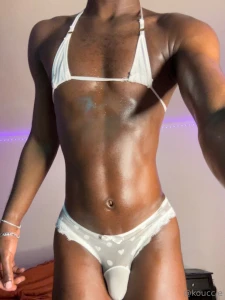 Trying on sexy lingerie had to mak a hole for my dick kinda sexy part 3