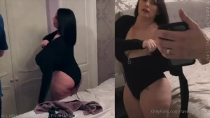 Black zipped bodysuit videoshoot enjoy guys x
