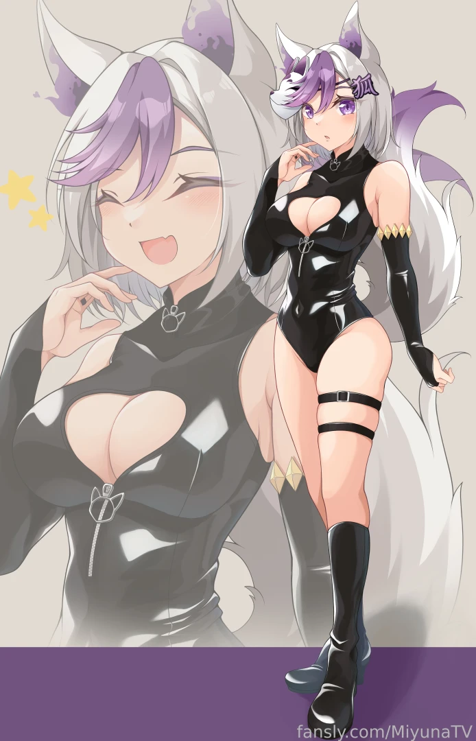 Leather outfit patreon sfw n 14 art mika_n95 