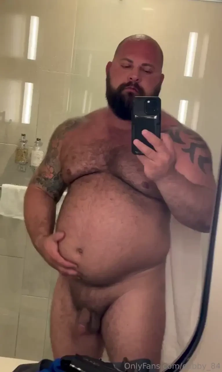 Empty belly but still a big dad 