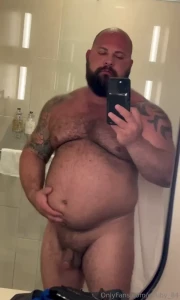 Empty belly but still a big dad
