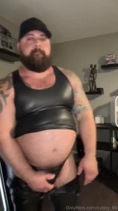 Trying on my leather outfit by request part 2 2
