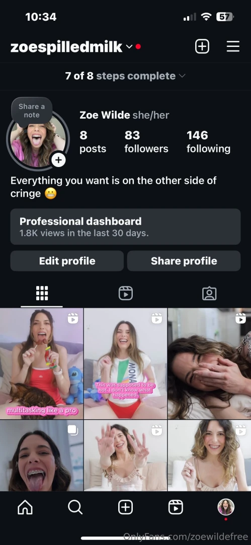 Ok babes listen up follow my new instagram account send me a 