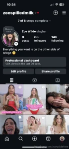 Ok babes listen up follow my new instagram account send me a