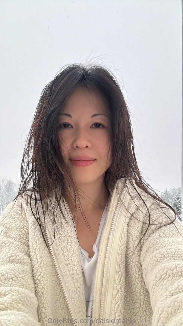 It snowed here i like the color white a lot and it feels so magical 