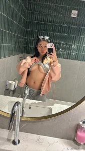 Hoping the bathroom at the airport didn t have cameras cause i showed
