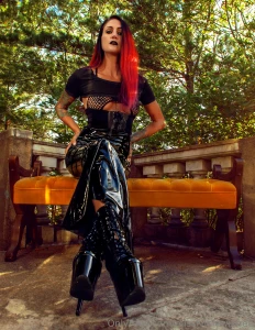 Mermaid skirt seated shiny sunday smoulder