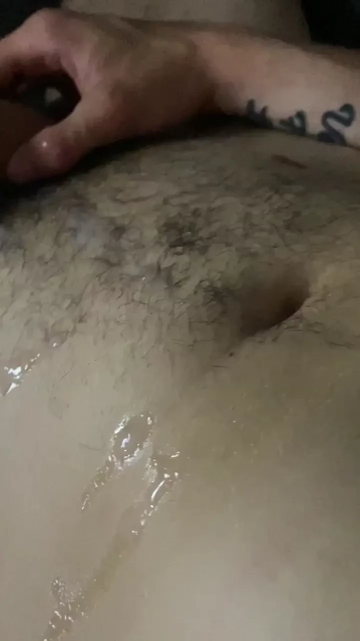 Clip showing the mess of big cum that i shot out in one of my private 