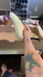 Current work in progress giant wolf ears i have not painted them yet