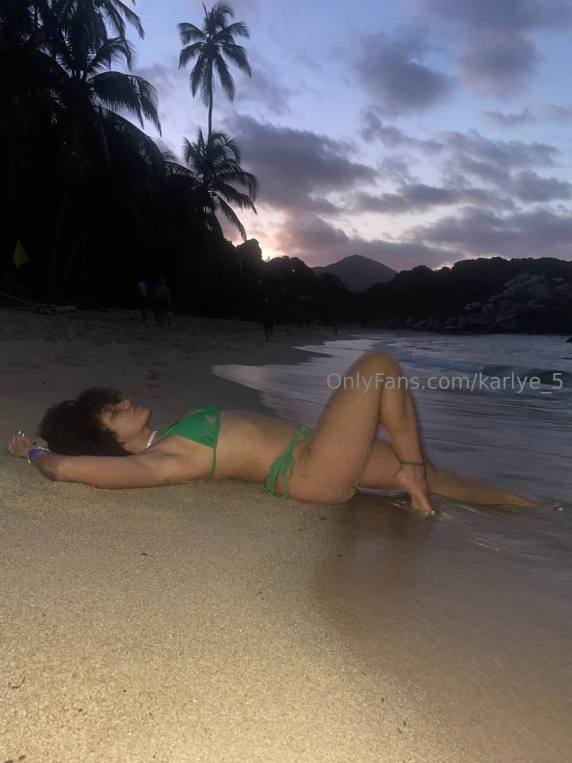 The beach at sunset just me the waves and maybe you let s make this part 1 