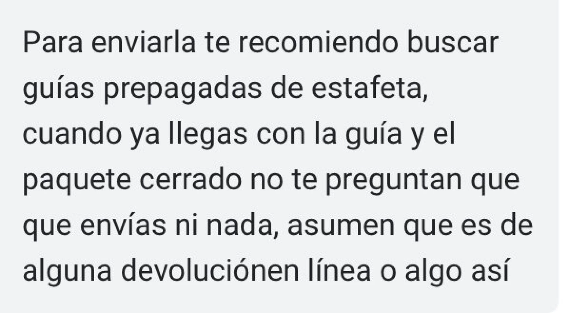 Gracias por los tipsssss para enviar 