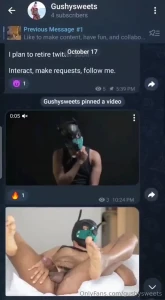I m back it seems i have no choice new telegram https t me gushysweets