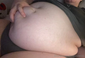 Clearly i felt like showing off my big stuffed belly last night part 7