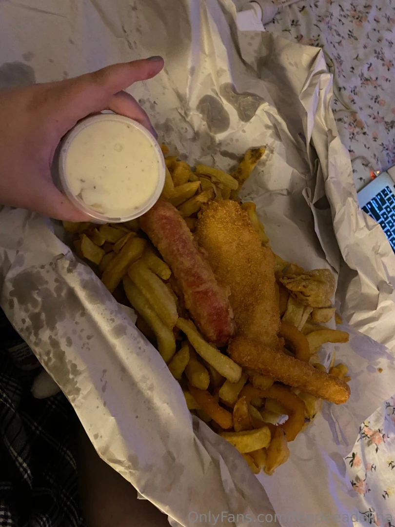 Stuffing myself with fish and chips while watching criminal minds - 