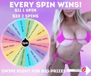 Spin the wheel 1 regular spin- 11 2 regular spins- 20 1 big spin- 33 2 part 1