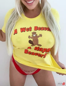 A wet beaver is a happy beaver don t you agree