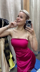 Pink dress and me the perfect match today