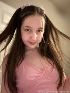 My hair is getting so long teen 19 ass thong pigtails smalltits cute part 1