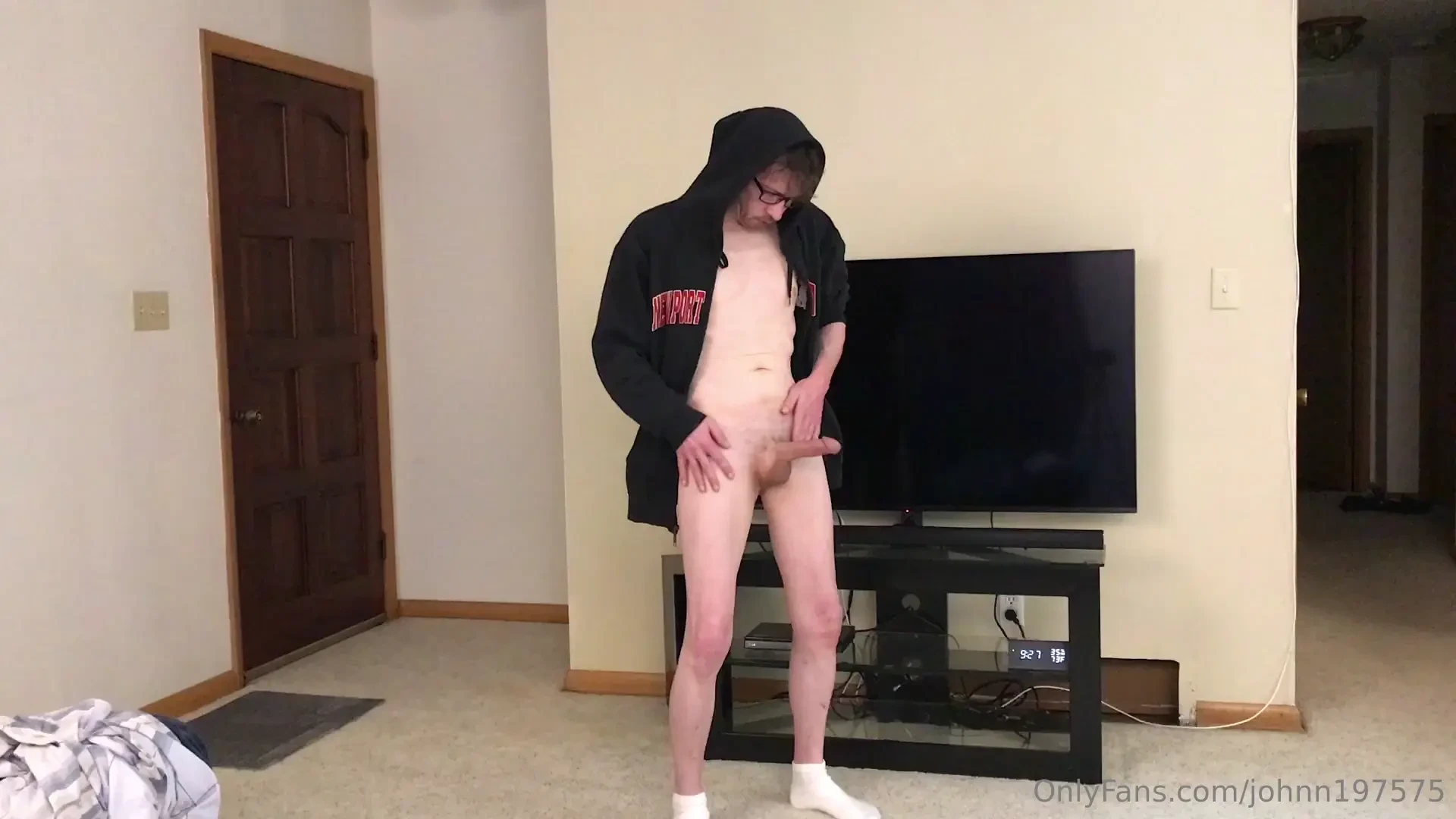 Hoodie pics and video i fell yesterday and split my lower lip that is 