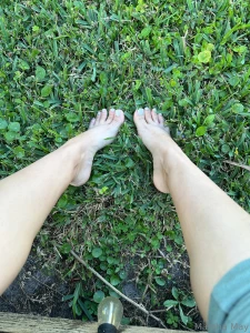 Milky white french pedi