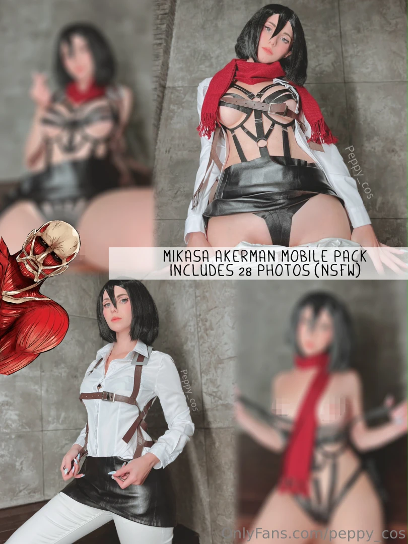 Mobile pack mikasa if you want to get it write to me the first shot is 