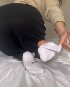 Both taking of my ankle socks and pants sweet combo part 1