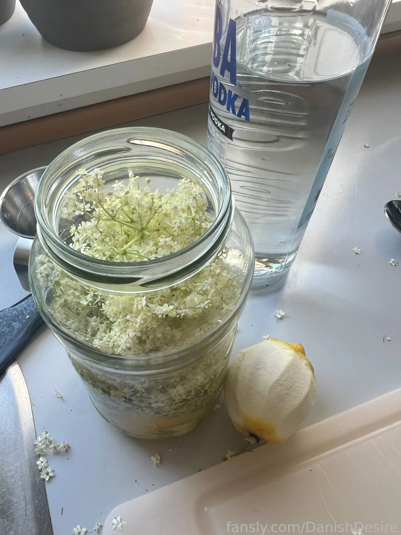 Made lots of things with elderflower yesterday sorbet liquor and you 