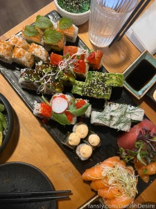 Sushi and pretty landscape these two days have been great with my