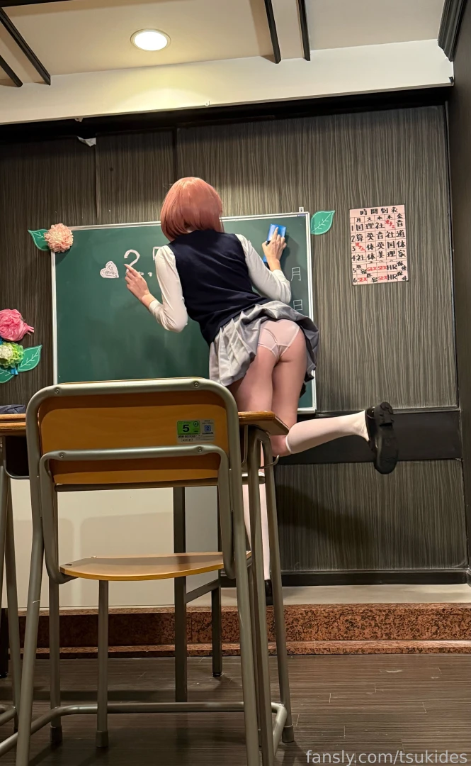 Ririsa chan being naughty in class cosplay nsfw anime egirl sexy part 1 