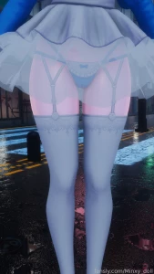 Im the cutest maid ever gt lt vr maid outdoors butt panties skirt rain part 3