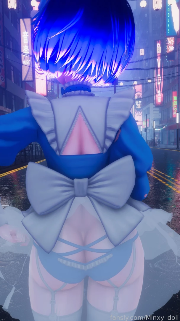 Im the cutest maid ever gt lt vr maid outdoors butt panties skirt rain 