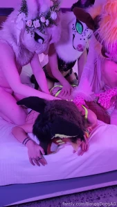 Wruffffff nothing gets this mutt more waggy than pretty people petting
