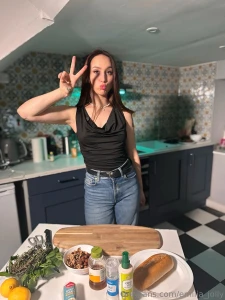 Cooking with love and maybe a little mess want a bite or just watching