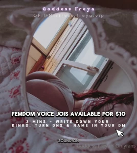 freyas-kingdom - New service femdom audio customs seduction brainwashing to submission 