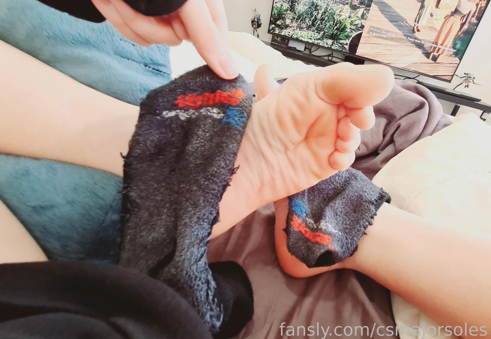 Sweaty socks and soles femboy feet soles socks 