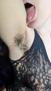 Oral pit worship c bubbly spitty tongue reaching for my hairy exposed