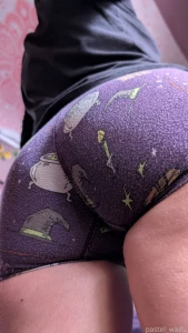 Cheeked up in tight purple boxers c ass boxers butt pale petite