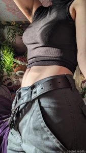 Your muscular tomboy girlfriend wants to show you their gains and body part 5