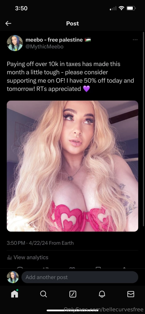 Please consider supporting my main onlyfans it s only 6 rn you get to 