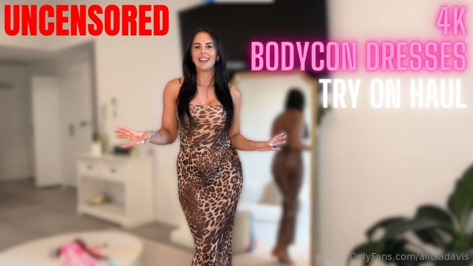 4k bodycon dress try-on haul uncensored check out my 19-minute video 