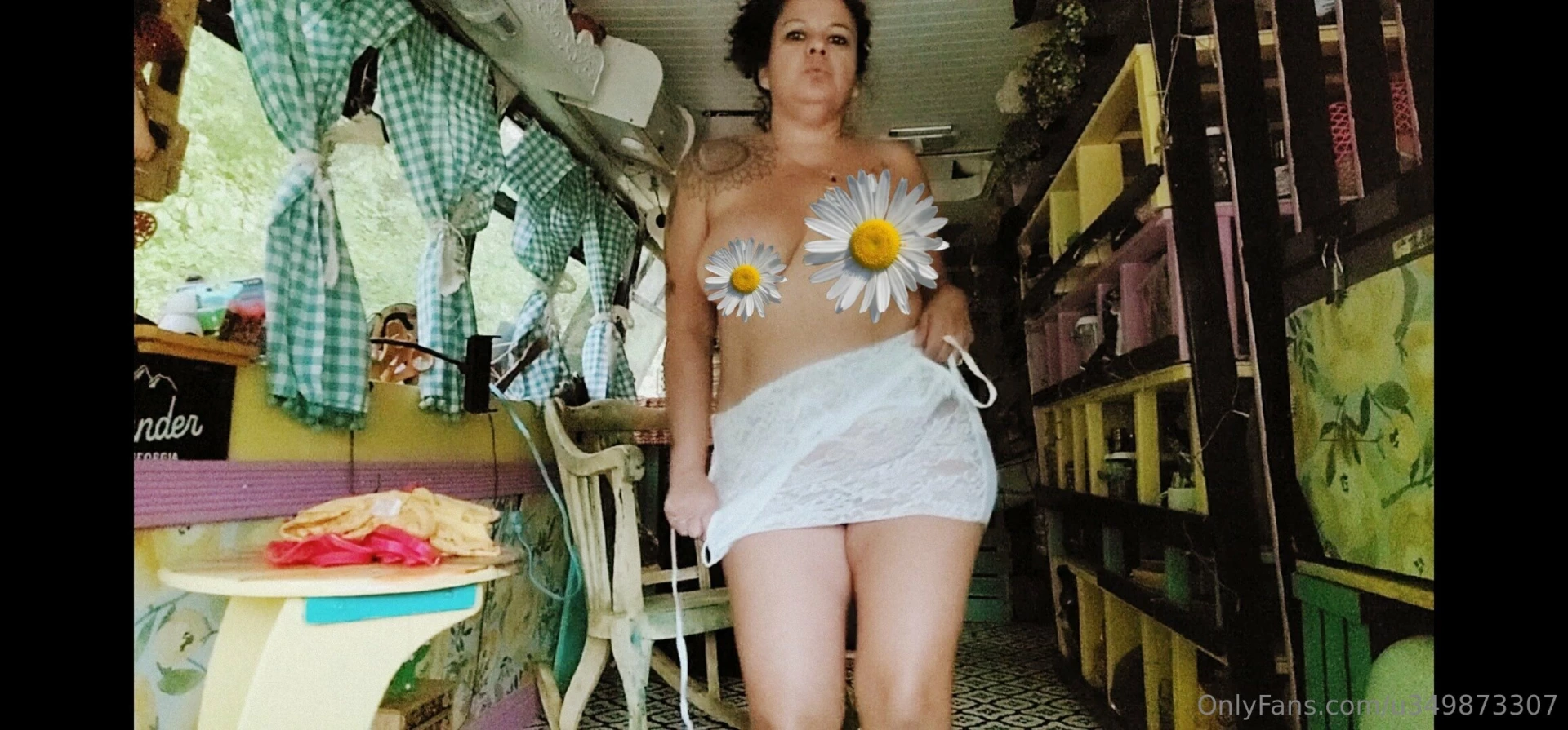 New video check your messenger trying on a tight see through dress for 