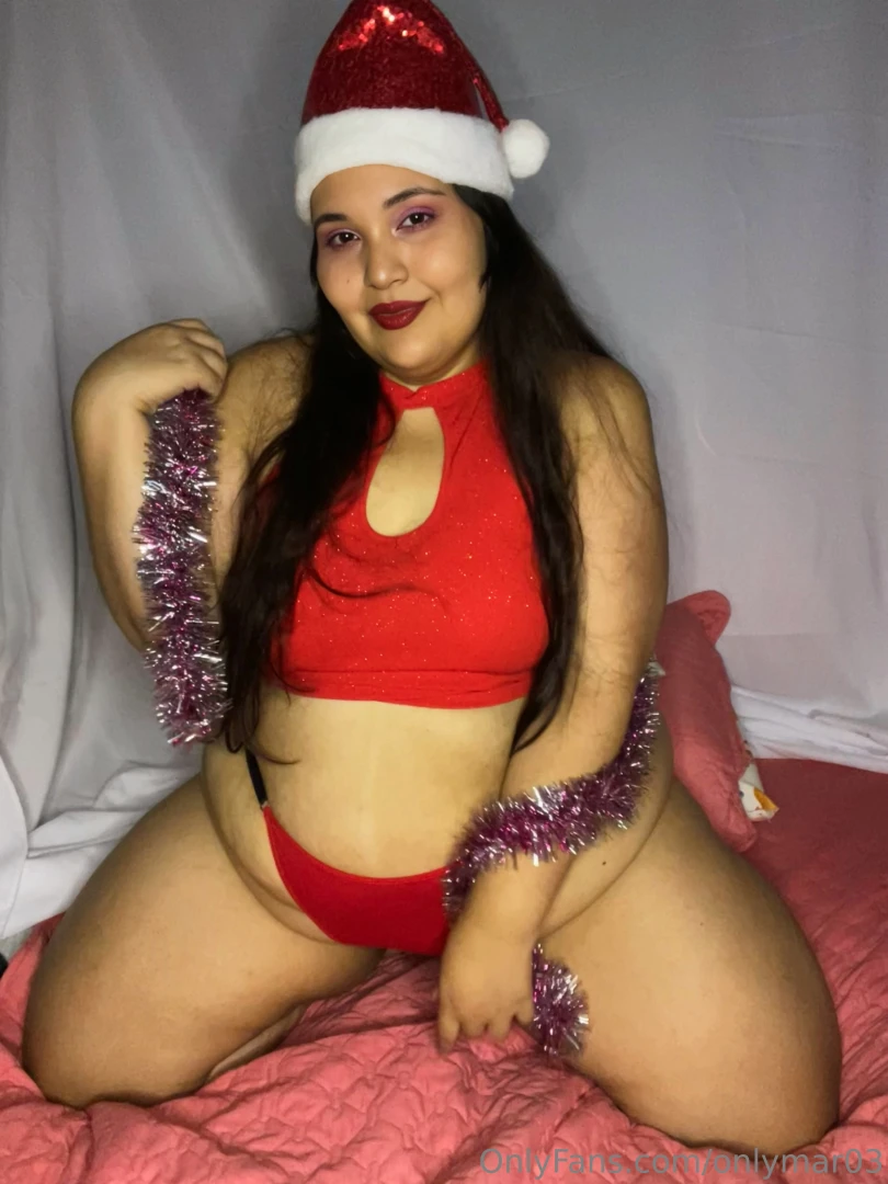 Feeling naughty under the christmas tree ready to give you a gift you 
