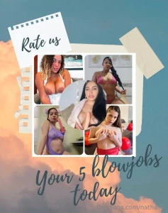 Five mouths one desire ready to see how we go crazy with it you won t