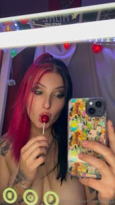 Guess which lips this sucker ended up in between