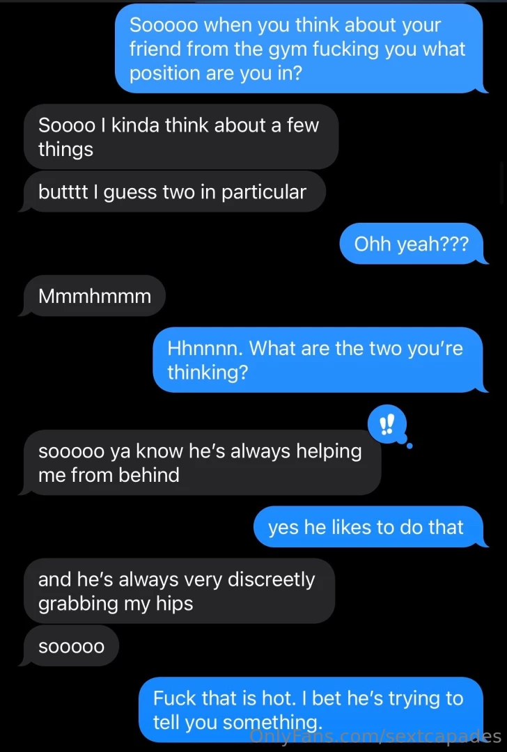 So today somebody admitted to fantasizing about fucking a guy from the part 24 