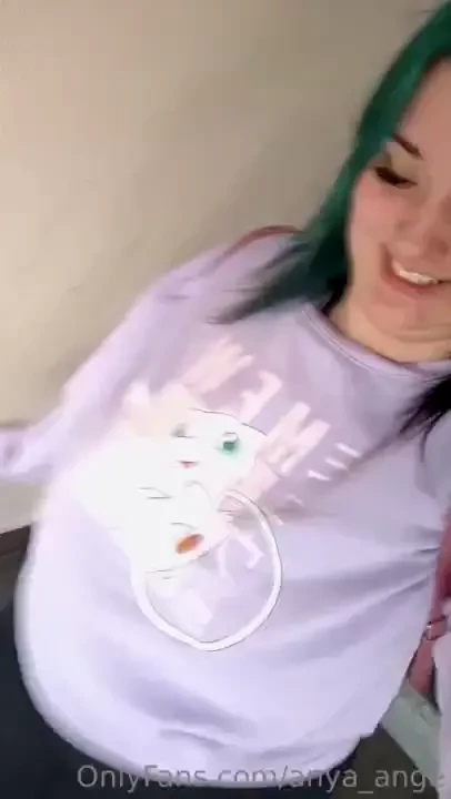 Beware my bouncing tits in the stairs xd part 1 