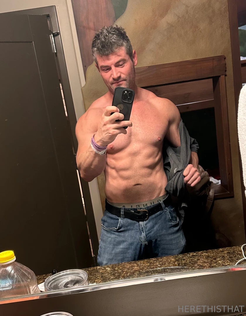 Adventures of jacked dad at a family resort 