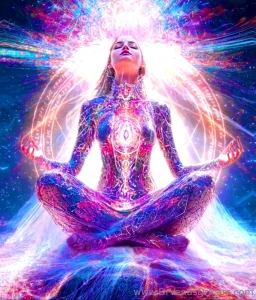 Tantra illustration sexual energy is sacred and healing on a cellular